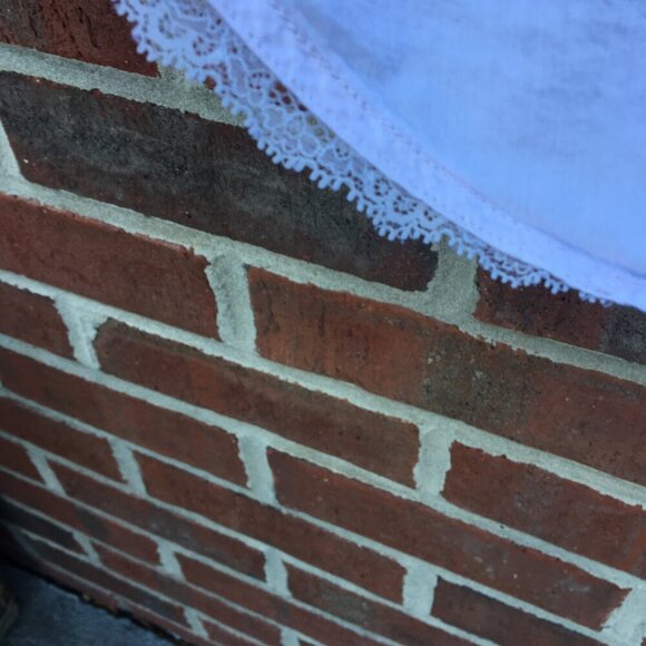 Victoria's Secret Button-Up Shirt Gown Large Pale Pink Long Sleeve Lace Trim - Picture 3 of 8